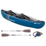 Sevylor canoë polyvalent kit adventure 2 personnes bleu avec sac. 2 pagaies simples et gonfleur Sevylor canoë polyvalent kit adventure 2 personnes bleu avec sac. 2 pagaies simples et gonfleur