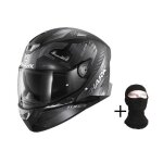 Shark casque moto intgral skwal 2. 2 venger + cagoule - noir et gris anthracite - xl