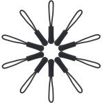 Shiba - lot de 10 tirettes de fermeture eclair pour sacs a dos, tentes, valises, valises de voyage et ...
