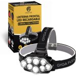 Shiba - © lampe frontale led rechargeable, haute puissance avec 4 modes, porte 500 mtres, etanche ...