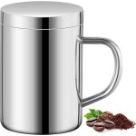 Shiba - tasses a café en acier inoxydable, 13. 5oz / 400 ml tasse a cafe double paroi tasse de camping ... Shiba - tasses a café en acier inoxydable, 13. 5oz / 400 ml tasse a cafe double paroi tasse de camping ...