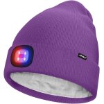 Shiba - unisexe led bonnet lampe frontale, usb rechargeable 4 led rouge et bleu lueur clignotant chapeau ... Shiba - unisexe led bonnet lampe frontale, usb rechargeable 4 led rouge et bleu lueur clignotant chapeau ...