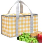 Shiliu - sac isotherme, pliable, avec couvercle et poignées renforcées, pour maison extérieur camping ... Shiliu - sac isotherme, pliable, avec couvercle et poignées renforcées, pour maison extérieur camping ...