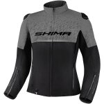 Shima drift veste textile de moto pour dames, noir - gris, taille 3xl pour femmes
