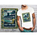 T - shirt blanc homme taille s surf vintage 01
