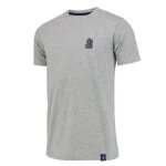 L - t - shirt - fff - 2 etoiles - collection officielle - homme - manches courtes - gris