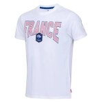 L - t - shirt - fff - collection officielle - blanc - homme - manches courtes