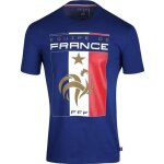 S - t - shirt - fff - collection officielle - bleu - manches courtes - coton