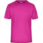 T - shirt respirant jn358 - rose - col rond - homme