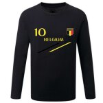 T - shirt manches longues enfant foot belgique noir