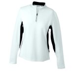 T - shirt manches longues running respirant jn317 - blanc et noir - femme