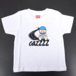 T - shirt motif b�b� motard casque bleu qui met les gaz sur la route pour 12 - 18 mois manche courte