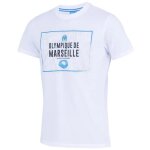 S - t - shirt - olympique de marseille - om - blanc - coton - manches courtes