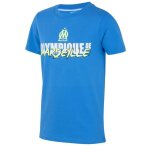 - t - shirt om - collection officielle olympique de marseille - bleu - gar�on