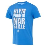 - t - shirt om - collection officielle olympique de marseille - bleu - homme
