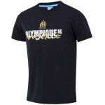 - t - shirt om - collection officielle olympique de marseille - noir - homme