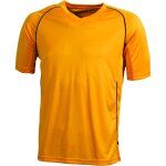 T - shirt polyester enfant col v maillot football - jn386k - orange T - shirt polyester enfant col v maillot football - jn386k - orange