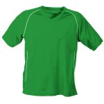 T - shirt polyester enfant col v maillot football - jn386k - vert T - shirt polyester enfant col v maillot football - jn386k - vert