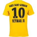 L - t - shirt - psg - neymar jr - jaune - manches courtes - coton respirant