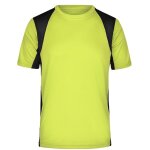 T - shirt running respirant jn306 - jaune fluo - homme