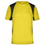 T - shirt running respirant jn306 - jaune - homme