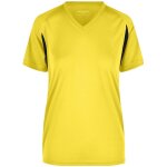 T - shirt running respirant jn316 - jaune - femme