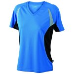 T - shirt running respirant jn390 - bleu roi - femme