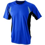T - shirt running respirant jn391 - bleu roi - homme