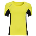 T - shirt running manches courtes - femme - 01415 - jaune fluo