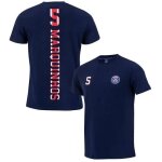 S - t - shirt - paris saint germain - marquinhos - coton - manches courtes - bleu S - t - shirt - paris saint germain - marquinhos - coton - manches courtes - bleu