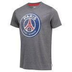 S - t - shirt - paris saint germain - psg - gris - manches courtes - coton