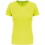 T - shirt sport - running - femme - pa439 - jaune fluo