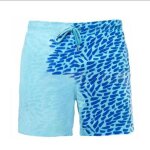 Short de bain a couleur changeante pour hommes, short de plage pour hommes, slip de bain, pantalon confortable ...