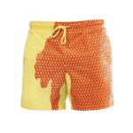 Short de bain a couleur changeante pour hommes, short de plage pour hommes, slip de bain, pantalon confortable ...