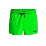 Short de bain court avec doublure ecoo vert fluo