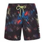Short de bain - o'neill - cali 16 - noir a motifs - taille elastique - s�chage rapide