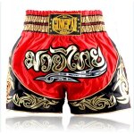 Short de boxe pour hommes, avec motif imprim - type rouge