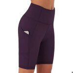 Short de cyclisme femme persit taille haute, legging court sport, yoga, fitness, 100% nylon opaque, 3 ...