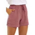 Shorts pour femmes short de sport pour femmes short casual yoga plage avec ourlet mini short taille elastique ...