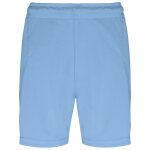 Short de football enfant - pa103 - bleu ciel