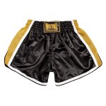Short m�tal boxe extrem noir et dor�m