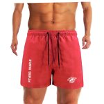 Short de plage pour homme, bermuda d't, schage rapide, pantalon de surf, doublure en maille - s - ...