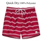 Short de plage rayé a séchage rapide pour hommes, avec doublure en maille, maillot de bain pour sport, ... Short de plage rayé a séchage rapide pour hommes, avec doublure en maille, maillot de bain pour sport, ...