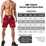 Short de sport court en coton pour homme - 13, 7 cm - pour le sport, le fitness, l't - avec poches