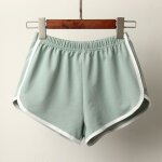 Short de sport pour femmes, couleur bonbon, anti - vide, dcontract, taille elastique, yoga, 4 @ #, ...