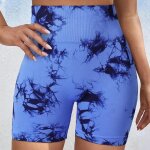 Short de sport femme taille haute cycliste push up court legging yoga ete opaque sans couture collants ...