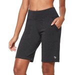 Short de sport pour femme avec taille haute short d't bermuda avec 2 poches de yoga