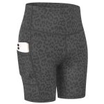 Shorts de yoga avec poche pour femmes, collants courts, taille haute, compression, sport, leggings, entraneme ...