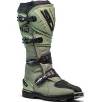 Sidi agueda bottes de motocross, noir - vert, taille 48 pour hommes