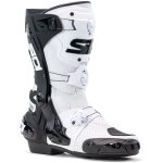 Sidi rex air bottes de moto, noir - blanc, taille 46 pour hommes